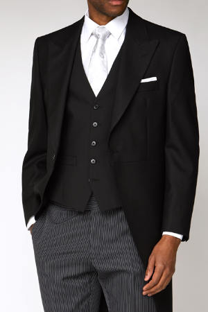 SCOTT BLACK HERRINGBONE TAILCOAT